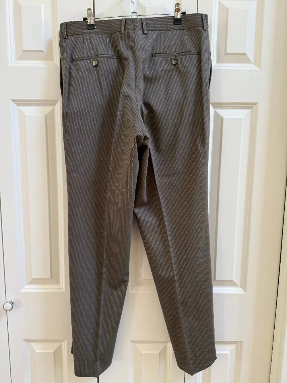 Men's Boss by Hugo Boss Pinstripe Suit - Size 46 Jacket/33